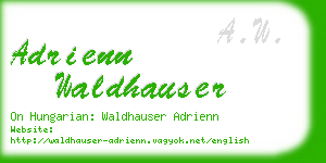 adrienn waldhauser business card
